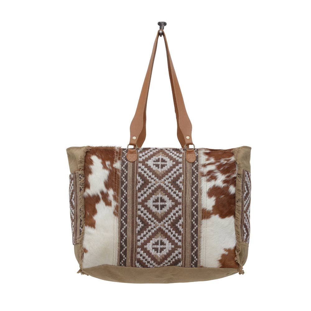 ELISA COWHIDE WEEKENDER BAG