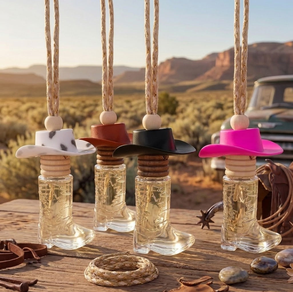 Wild West Mystery Diffuser – Cowboy Boot Car Oil Diffuser with Mystery Essential Oil