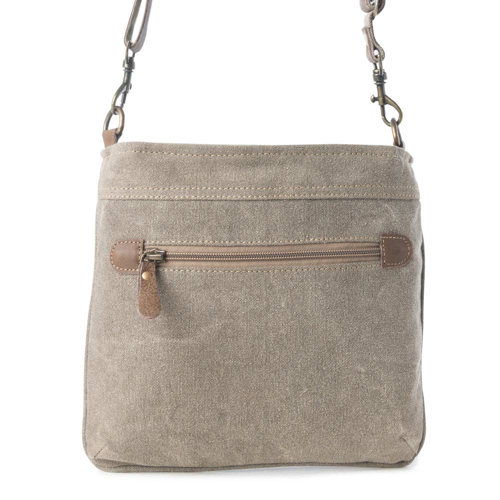 Aztec Hide Western Crossbody Bag for Women in olive with hairon detail: Olive