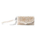Sparkling Desert Moon Luxe Wallet In Chocolate White: Chocolate White / Single