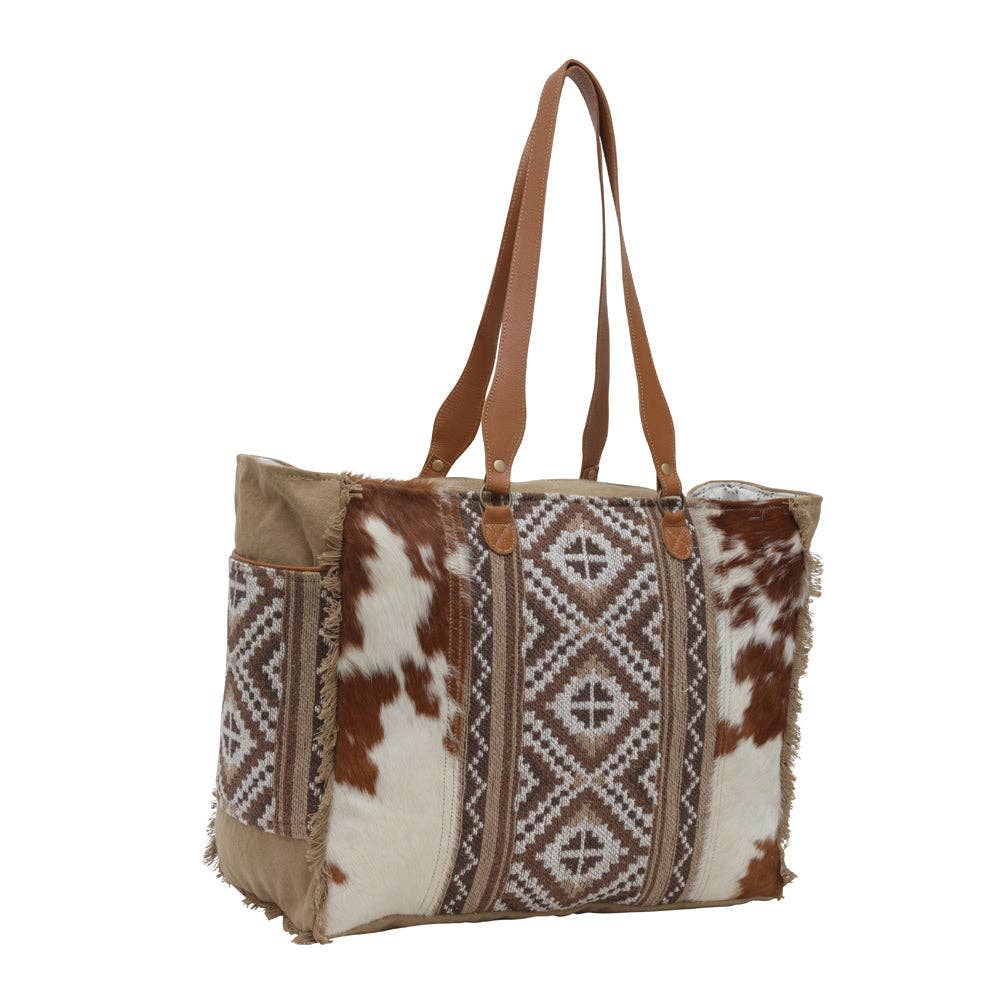 ELISA COWHIDE WEEKENDER BAG