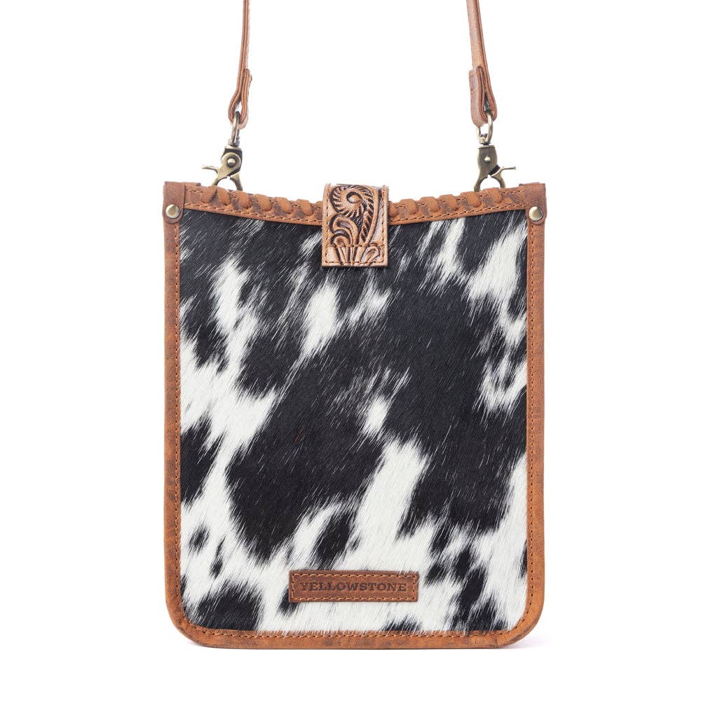 Yellowstone Snowfield Handtooled Bag in Cream Auburn