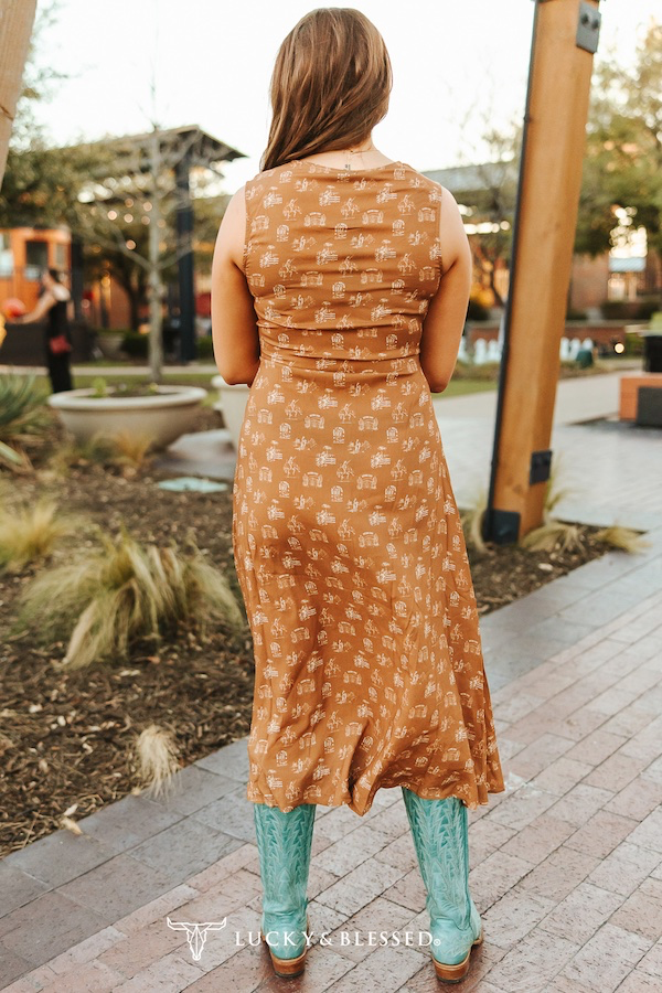 Midnight Rodeo Midi Dress