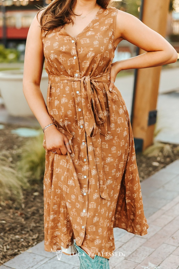 Midnight Rodeo Midi Dress