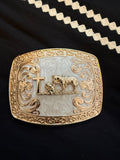 Grace & Grit Praying Cowboy Belt Buckle
