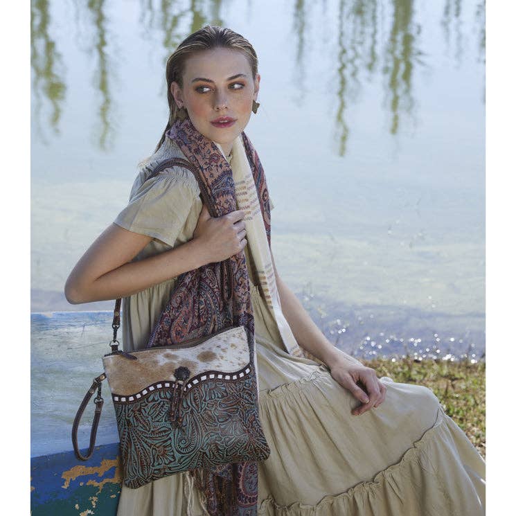 Blue Isle Cowhide Crossbody Bag