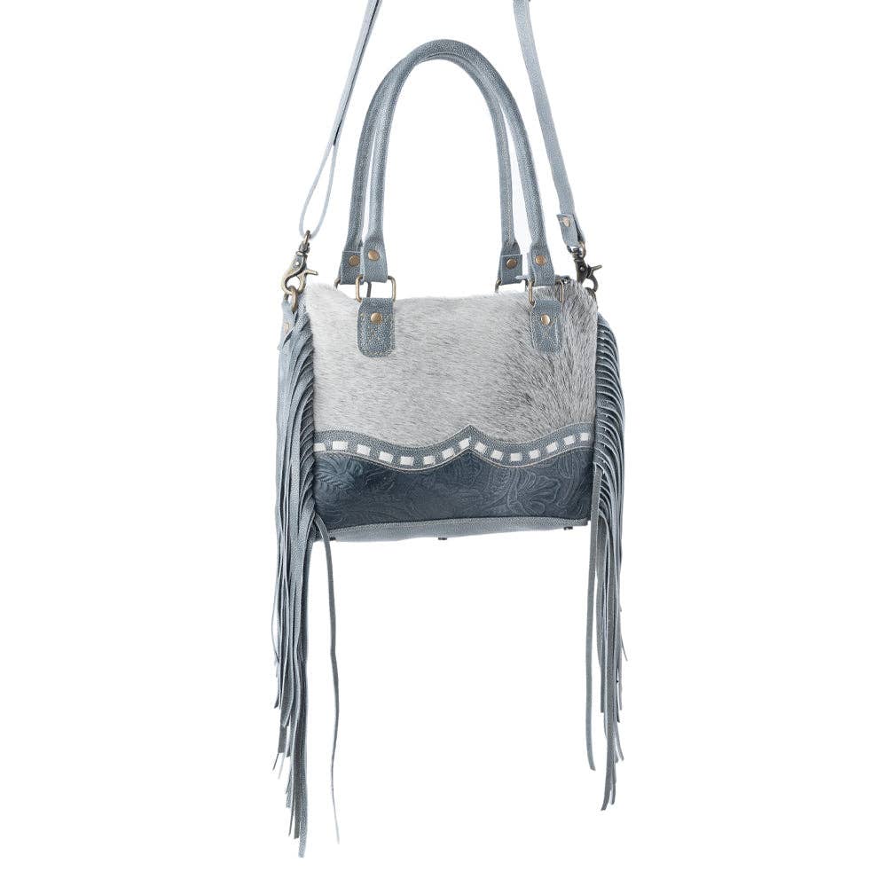 Prairie Concealed Cowhide Carry Bag in Brindle Mint