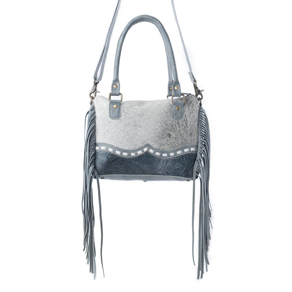 Prairie Concealed Cowhide Carry Bag in Brindle Mint