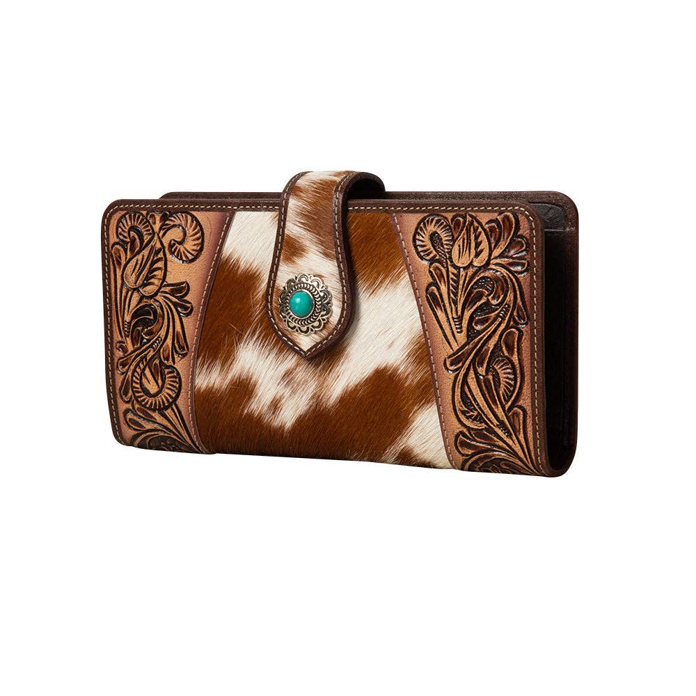 Roscoe Ridge Hand-Tooled Leather Wallet