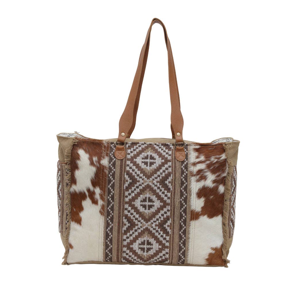 ELISA COWHIDE WEEKENDER BAG