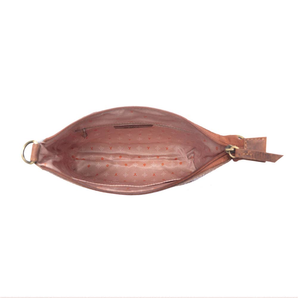 Yellowstone Wind River Handtooled Bag in Midnight Sable: Midnight Sable